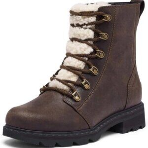 Sorel Women's 10 Lennox Cozy Boot Blackened Brown